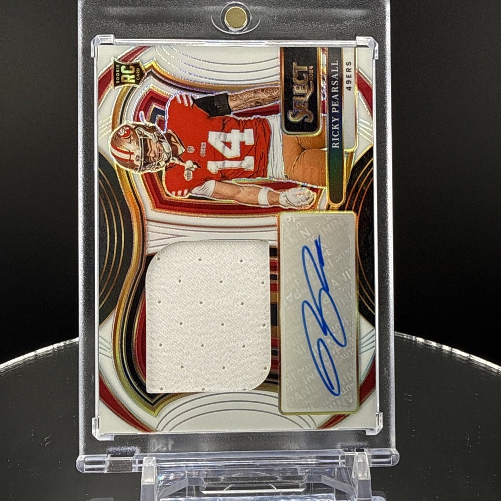 2024 Panini Select Ricky Pearsall Jumbo Rookie Signature Swatches RPA /75 - Picture 4 of 4